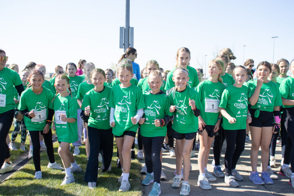 IMG_3891 Girls high fiving after finishing their 5K.