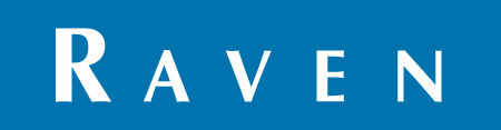 Raven block logo – 1.5 in