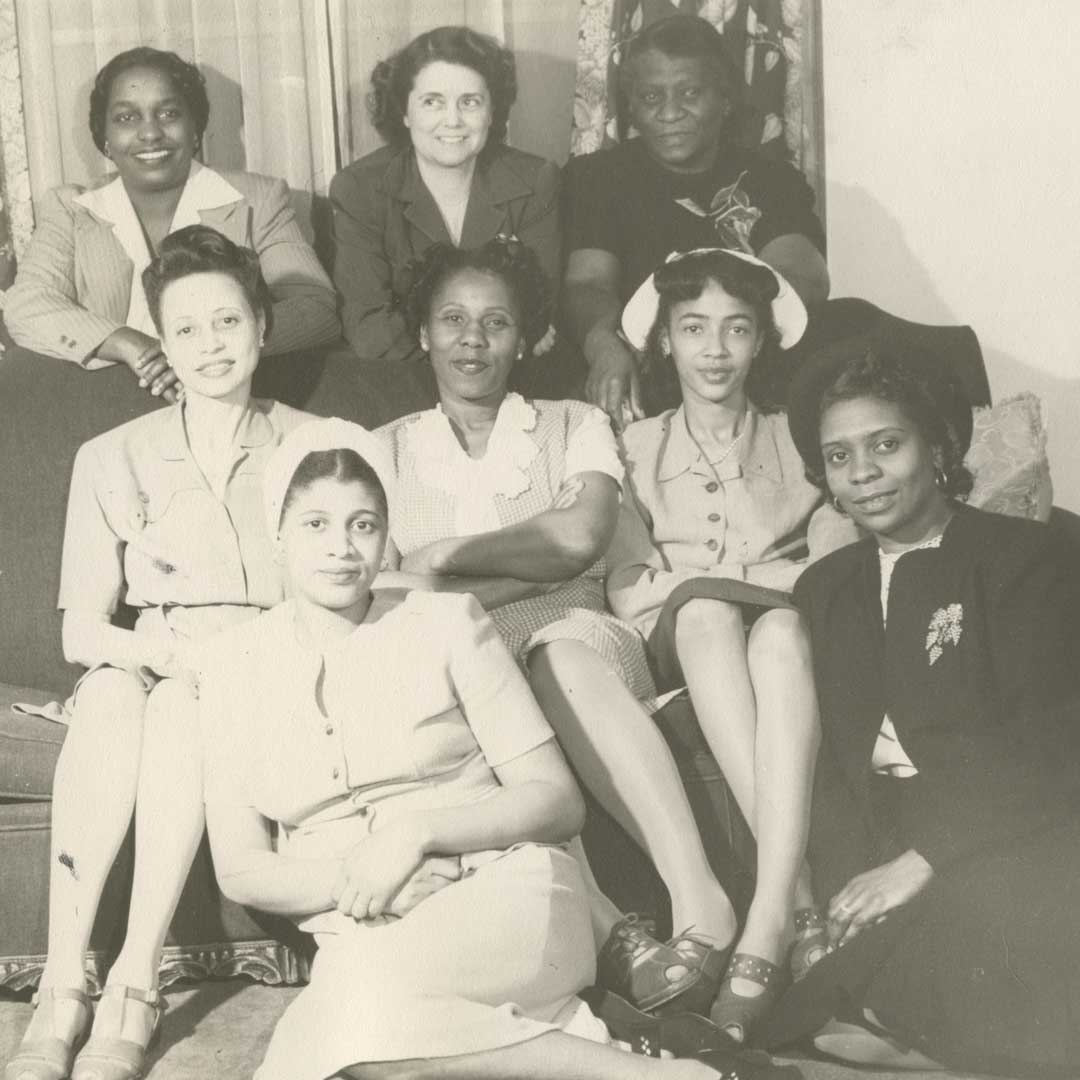 YWCA Diverse Women sitting on a couch