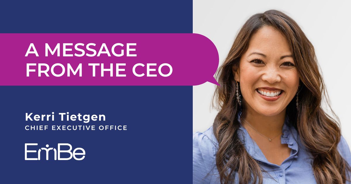 Message from CEO Kerri Tietgen